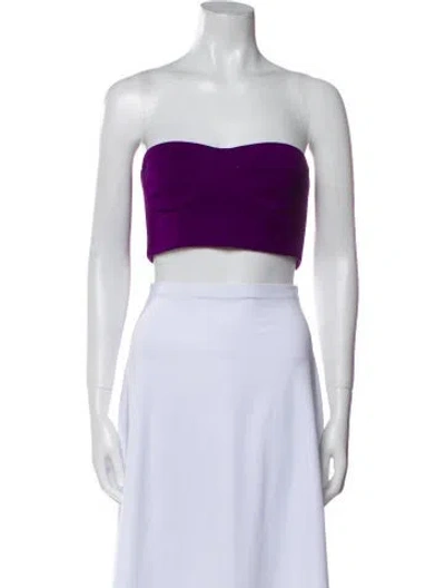 Pre-owned Marcell Von Berlin Strapless Crop Top In White
