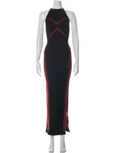 Pre-owned Marcell Von Berlin Striped Long Dress In Multi