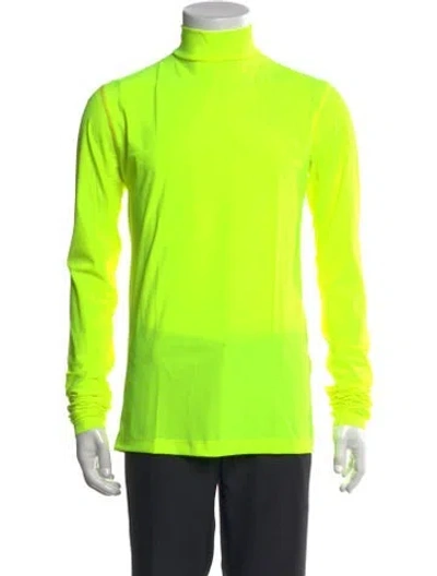 Pre-owned Marcell Von Berlin Turtleneck Long Sleeve T-shirt In Yellow