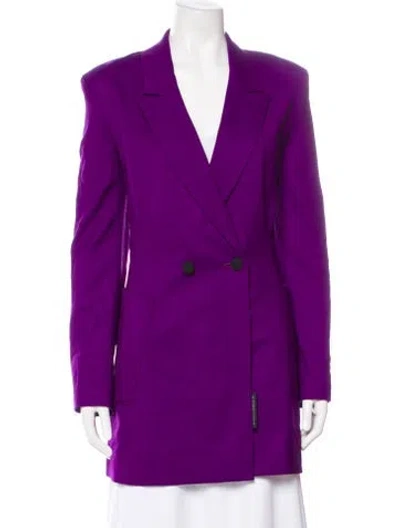 Pre-owned Marcell Von Berlin Virgin Wool Blazer In Purple