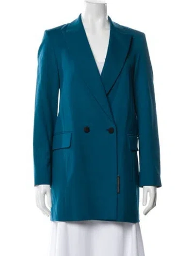 Pre-owned Marcell Von Berlin Virgin Wool Blazer W/ Tags In Blue
