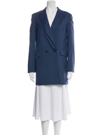 Pre-owned Marcell Von Berlin Virgin Wool Blazer W/ Tags In Blue
