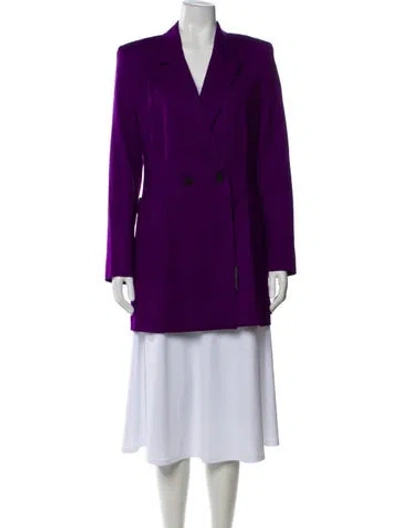 Pre-owned Marcell Von Berlin Virgin Wool Blazer W/ Tags In Purple