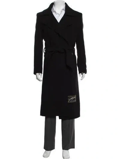 Pre-owned Marcell Von Berlin Virgin Wool Coat In Black