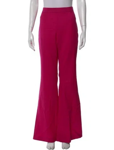 Pre-owned Marcell Von Berlin Virgin Wool Flared Pants In Pink