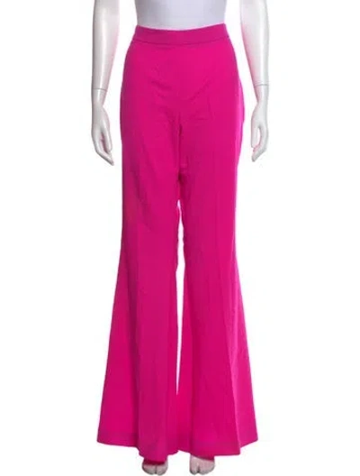 Pre-owned Marcell Von Berlin Virgin Wool Flared Pants In Pink