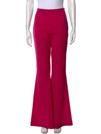 Pre-owned Marcell Von Berlin Virgin Wool Flared Pants In Pink
