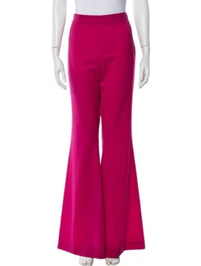 Pre-owned Marcell Von Berlin Virgin Wool Flared Pants In Pink
