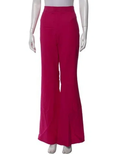Pre-owned Marcell Von Berlin Virgin Wool Flared Pants W/ Tags In Pink