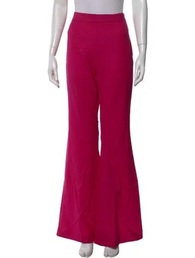 Pre-owned Marcell Von Berlin Virgin Wool Flared Pants W/ Tags In Pink