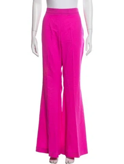 Pre-owned Marcell Von Berlin Virgin Wool Flared Pants W/ Tags In Pink