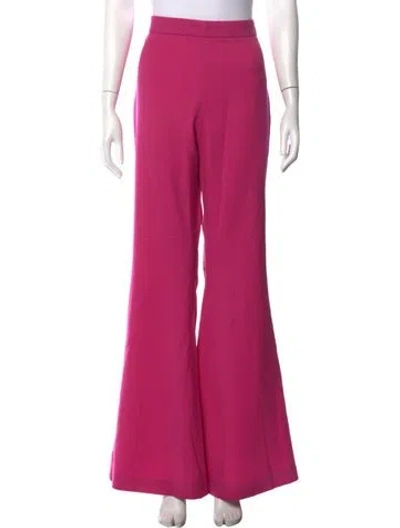 Pre-owned Marcell Von Berlin Virgin Wool Flared Pants W/ Tags In Pink