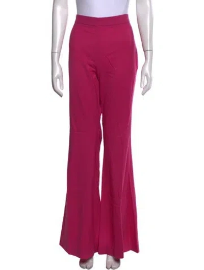 Pre-owned Marcell Von Berlin Virgin Wool Flared Pants W/ Tags In Pink