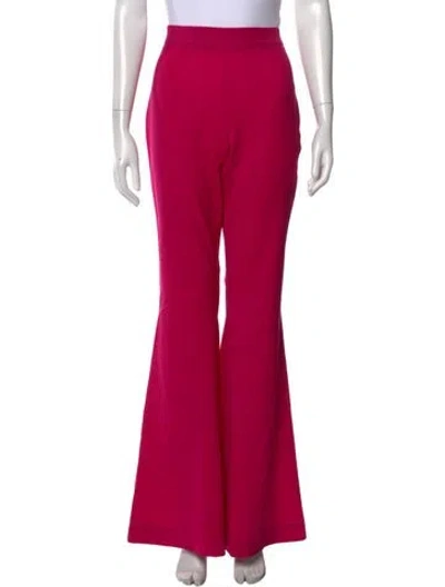 Pre-owned Marcell Von Berlin Virgin Wool Flared Pants W/ Tags In Pink