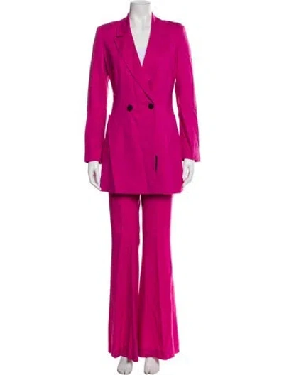 Pre-owned Marcell Von Berlin Virgin Wool Pantsuit In Pink