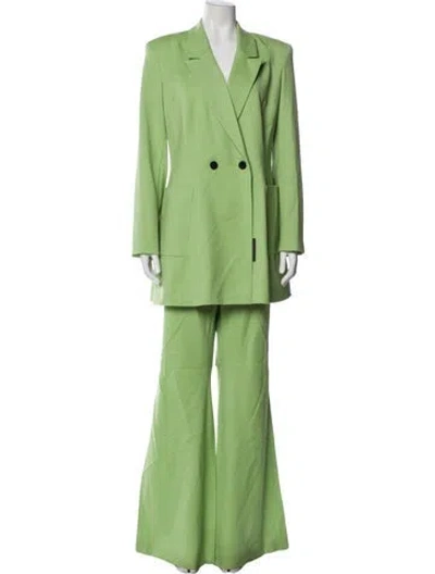 Pre-owned Marcell Von Berlin Virgin Wool Pantsuit W/ Tags In Green