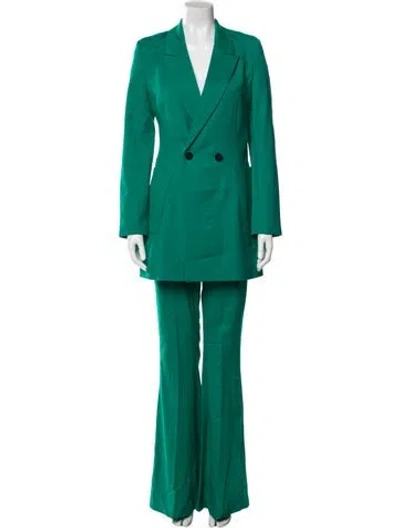 Pre-owned Marcell Von Berlin Virgin Wool Pantsuit W/ Tags In Green