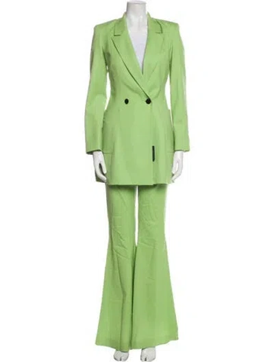 Pre-owned Marcell Von Berlin Virgin Wool Pantsuit W/ Tags In Green