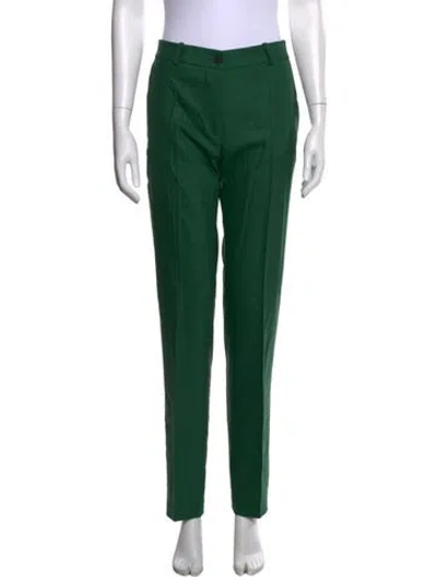 Pre-owned Marcell Von Berlin Virgin Wool Straight Leg Pants W/ Tags In Green