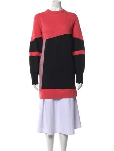 Pre-owned Marcell Von Berlin Virgin Wool Striped Sweater In Pink