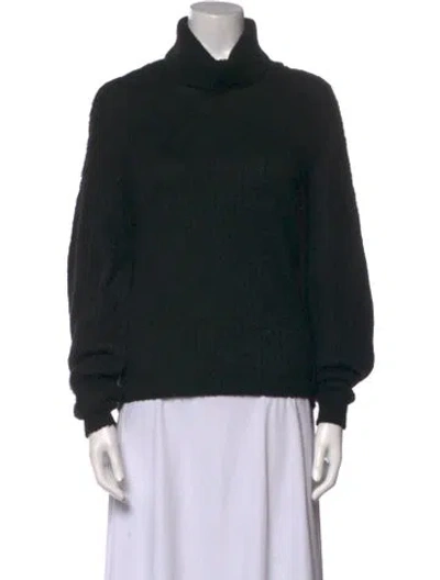 Pre-owned Marcell Von Berlin Virgin Wool Turtleneck Sweater In Black