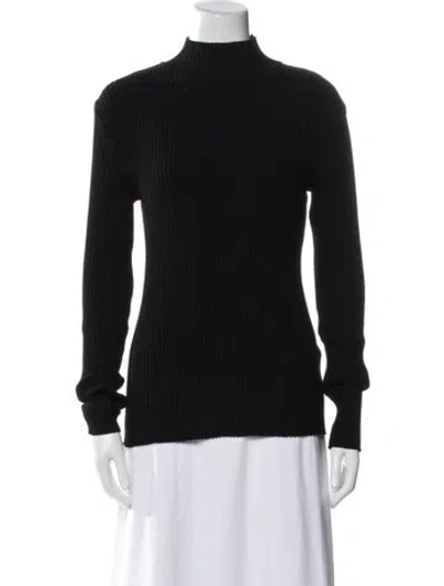 Pre-owned Marcell Von Berlin Virgin Wool Turtleneck Sweater In Black