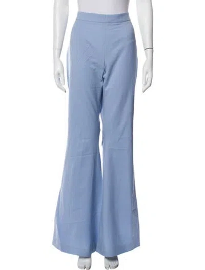 Pre-owned Marcell Von Berlin Virgin Wool Wide Leg Pants In Blue