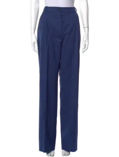 Pre-owned Marcell Von Berlin Virgin Wool Wide Leg Pants In Blue
