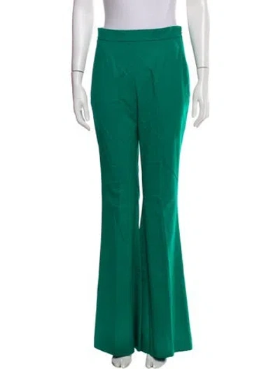 Pre-owned Marcell Von Berlin Virgin Wool Wide Leg Pants In Green