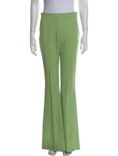Pre-owned Marcell Von Berlin Virgin Wool Wide Leg Pants In Green