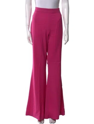 Pre-owned Marcell Von Berlin Virgin Wool Wide Leg Pants In Pink