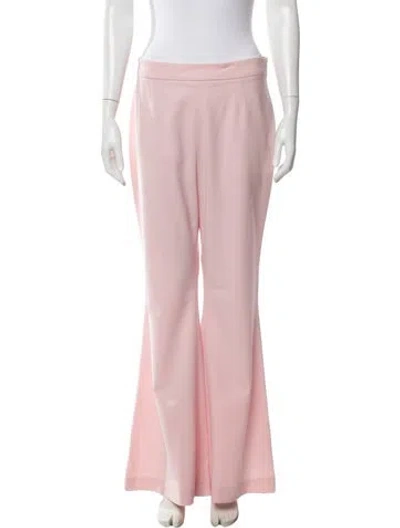 Pre-owned Marcell Von Berlin Virgin Wool Wide Leg Pants In Pink