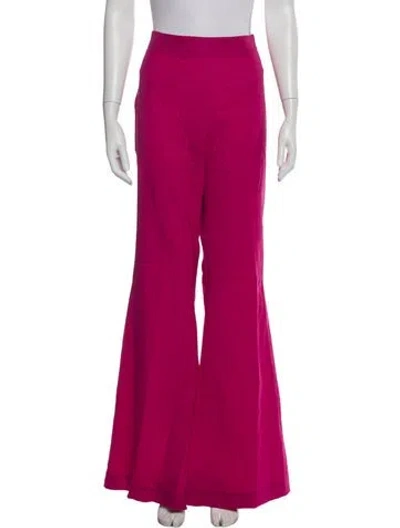 Pre-owned Marcell Von Berlin Virgin Wool Wide Leg Pants In Pink
