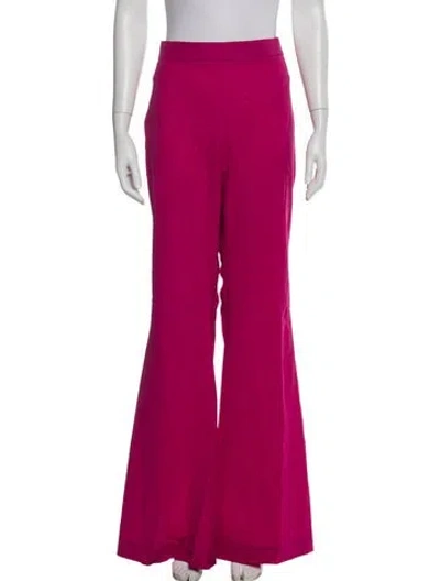 Pre-owned Marcell Von Berlin Virgin Wool Wide Leg Pants In Pink