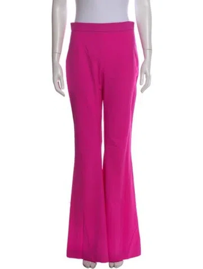 Pre-owned Marcell Von Berlin Virgin Wool Wide Leg Pants In Pink