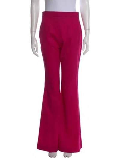 Pre-owned Marcell Von Berlin Virgin Wool Wide Leg Pants In Pink