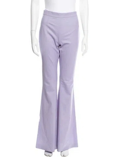 Pre-owned Marcell Von Berlin Virgin Wool Wide Leg Pants In Purple