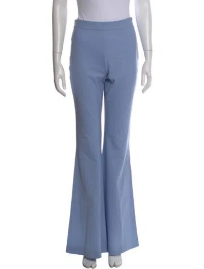 Pre-owned Marcell Von Berlin Virgin Wool Wide Leg Pants W/ Tags In Blue