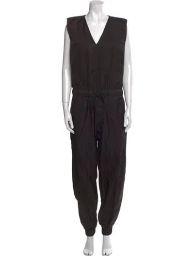 Pre-owned Marcell Von Berlin V-neck Jumpsuit In Black