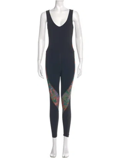 Pre-owned Marcell Von Berlin V-neck Jumpsuit In Blue