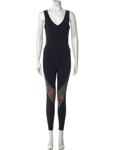 Pre-owned Marcell Von Berlin V-neck Jumpsuit W/ Tags In Black