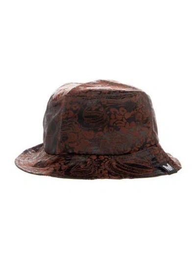 Pre-owned Marcell Von Berlin Womens Polyester Bucket Hat W/tags In Orange