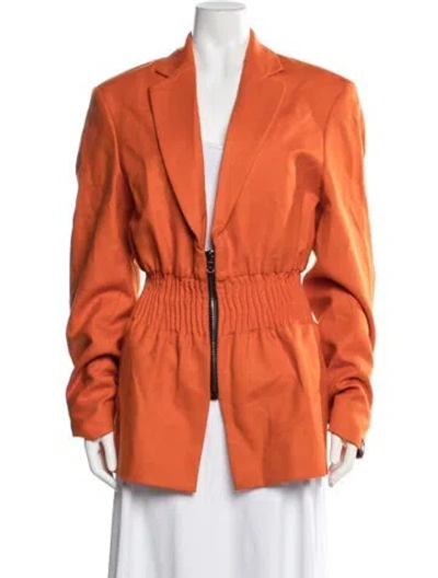 Pre-owned Marcell Von Berlin Wool Blazer W/ Tags In Orange