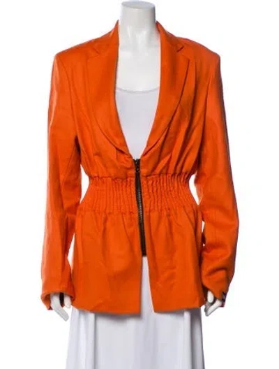 Pre-owned Marcell Von Berlin Wool Coat W/ Tags In Orange