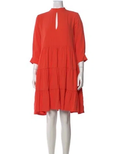 Pre-owned Marcell Von Berlin Wool Knee-length Dress In Orange