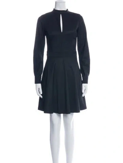Pre-owned Marcell Von Berlin Wool Mini Dress In Blue