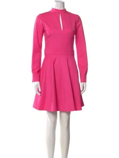 Pre-owned Marcell Von Berlin Wool Mini Dress In Pink