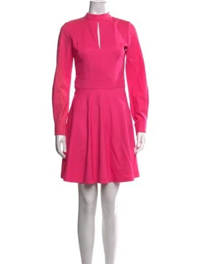 Pre-owned Marcell Von Berlin Wool Mini Dress In Pink
