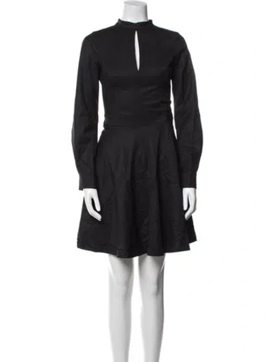 Pre-owned Marcell Von Berlin Wool Mini Dress W/ Tags In Black