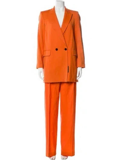 Pre-owned Marcell Von Berlin Wool Pantsuit In Orange